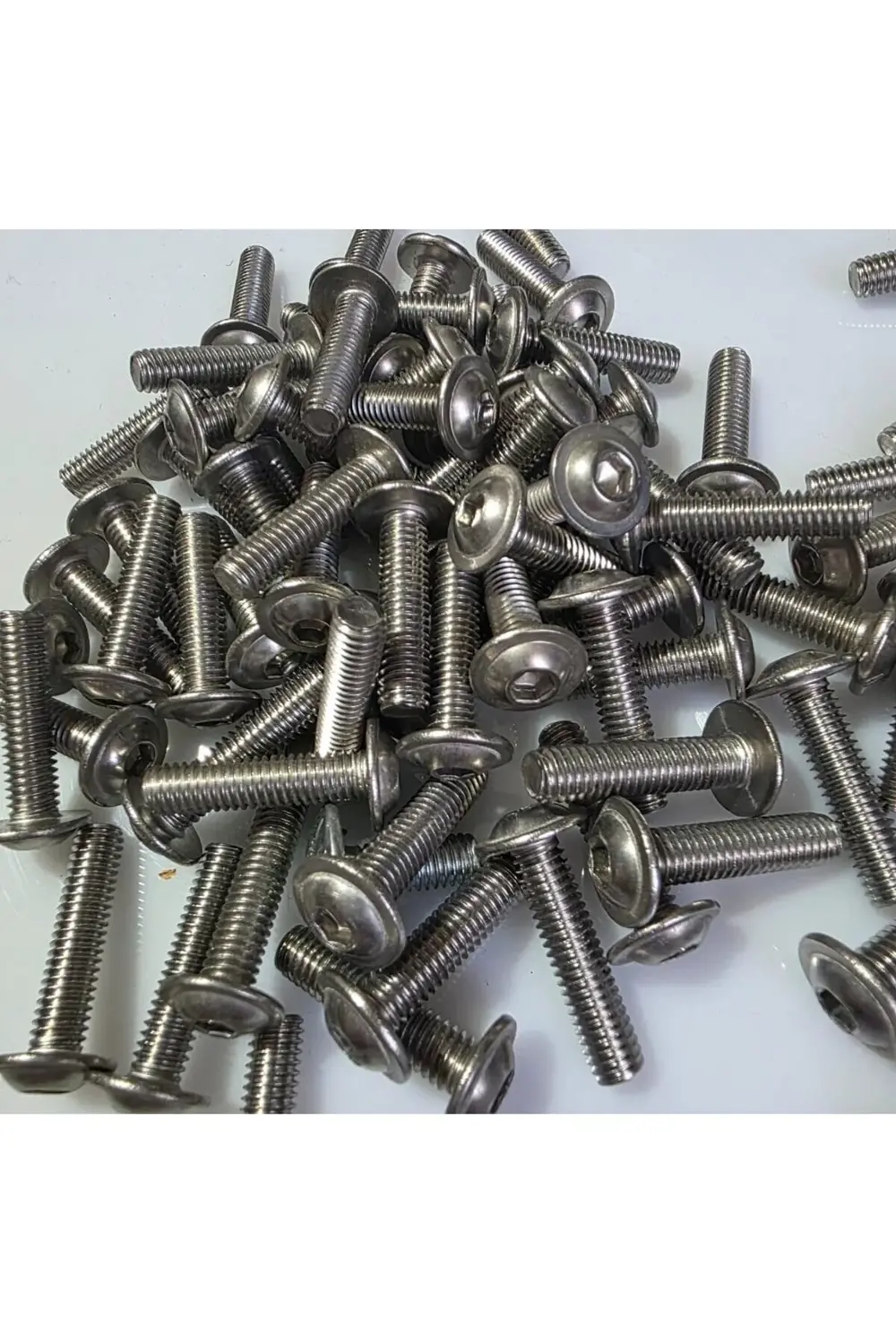 Motosiklet Camı Vida seti 5×2.5cm (12 Adet) ONİKİ ADET Krom Renkl