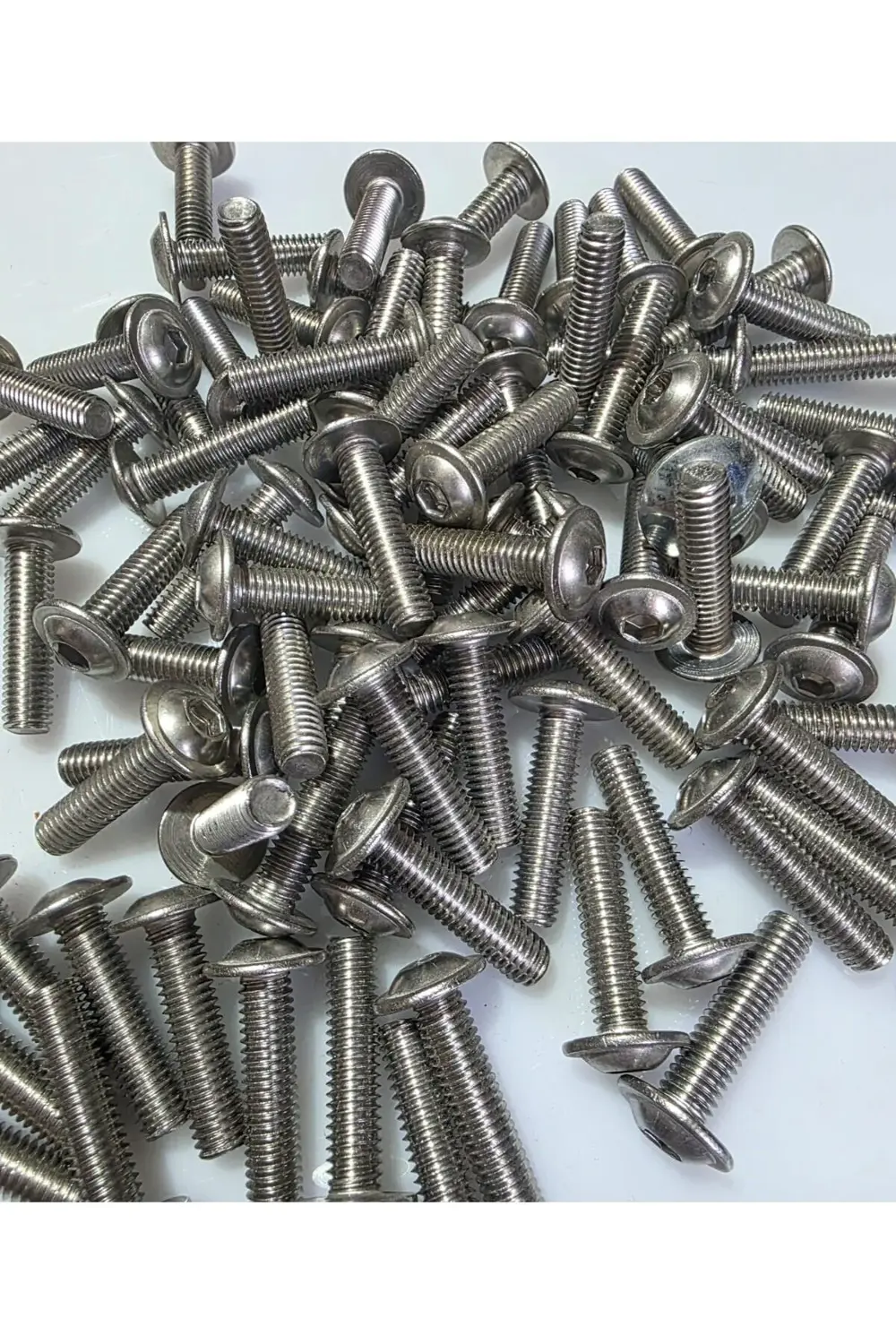 Motosiklet Camı Vida seti 5×2.5cm (8 Adet) SEKİZ ADET Krom Renkli