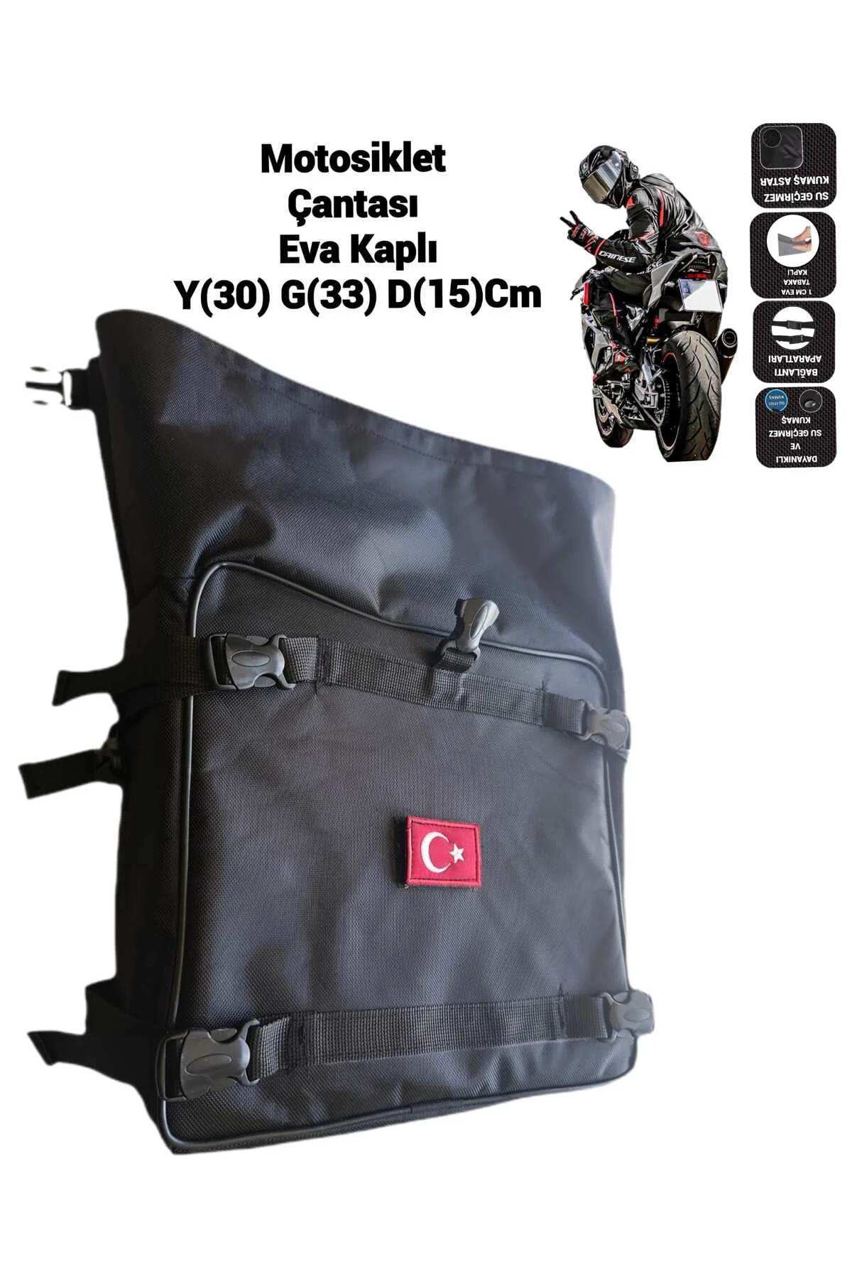 MOTOSİKLET ÇANTA TAŞIYICILARI ÜNİVERSAL MODEL ARKA ÇANTA DEMİRİ Ç
