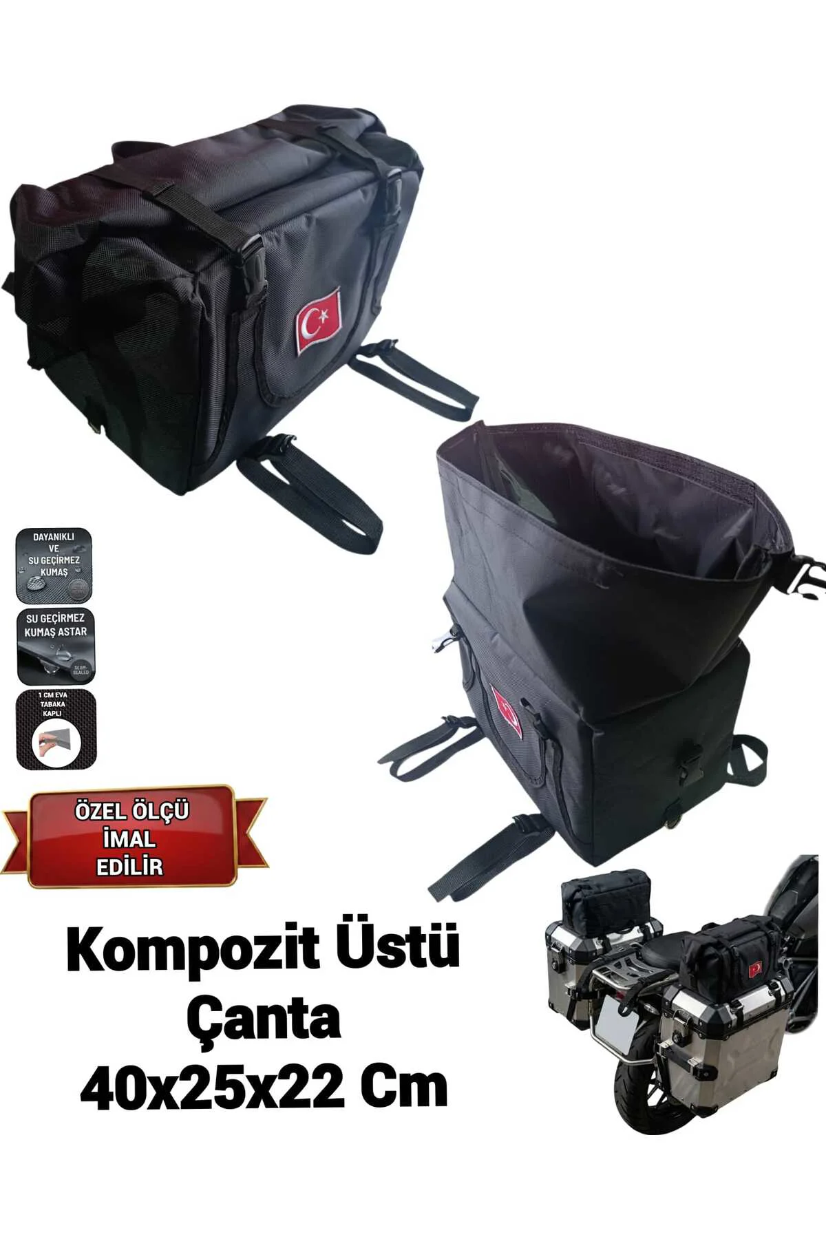 MOTOSİKLET ÇANTALARI KOMPOZİT ÜSTÜ ÇANTALAR