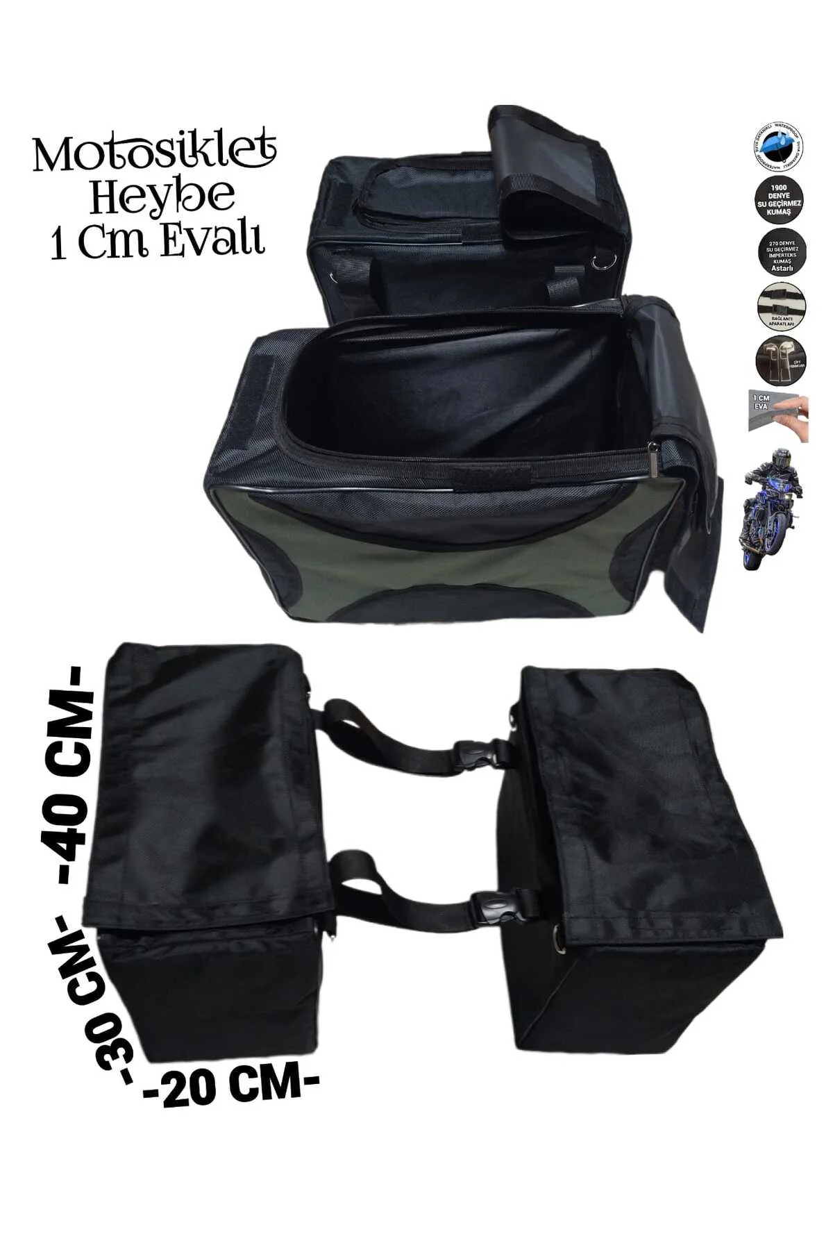 MOTOSİKLET EVALI HEYBE ÇANTA