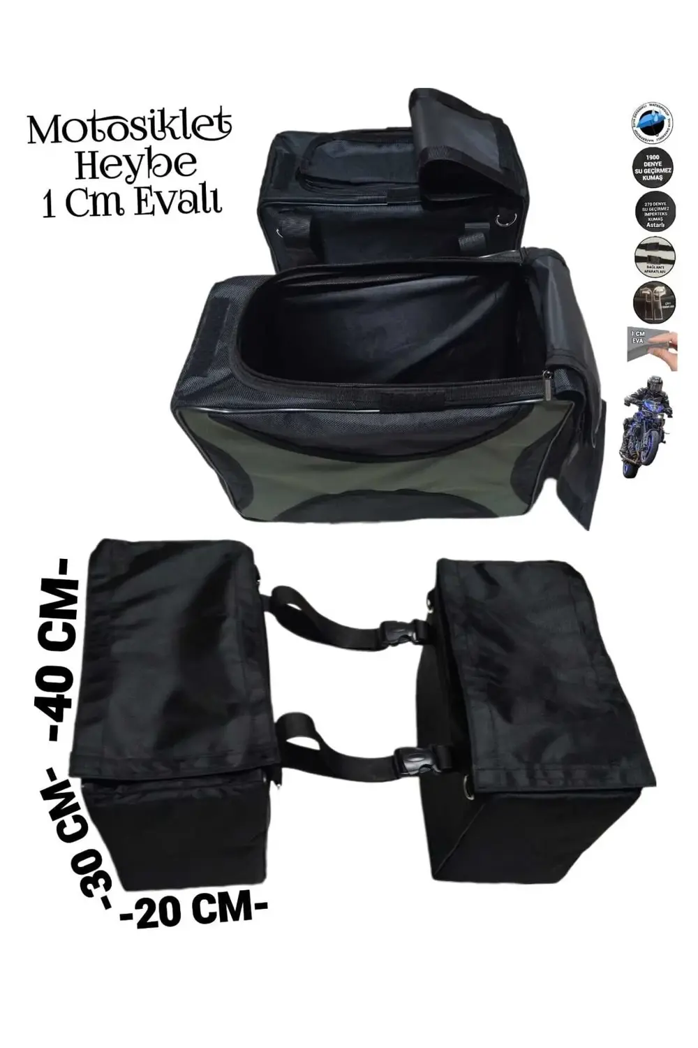 MOTOSİKLET EVALI HEYBE ÇANTA