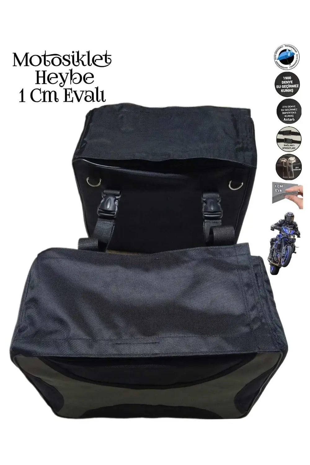 MOTOSİKLET EVALI HEYBE ÇANTA
