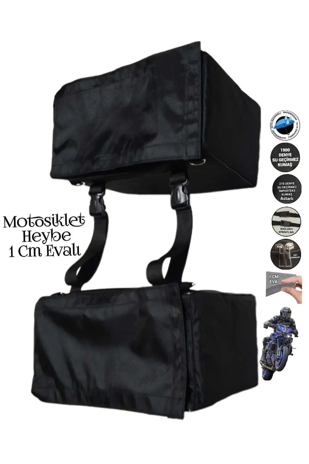 MOTOSİKLET EVALI HEYBE ÇANTA