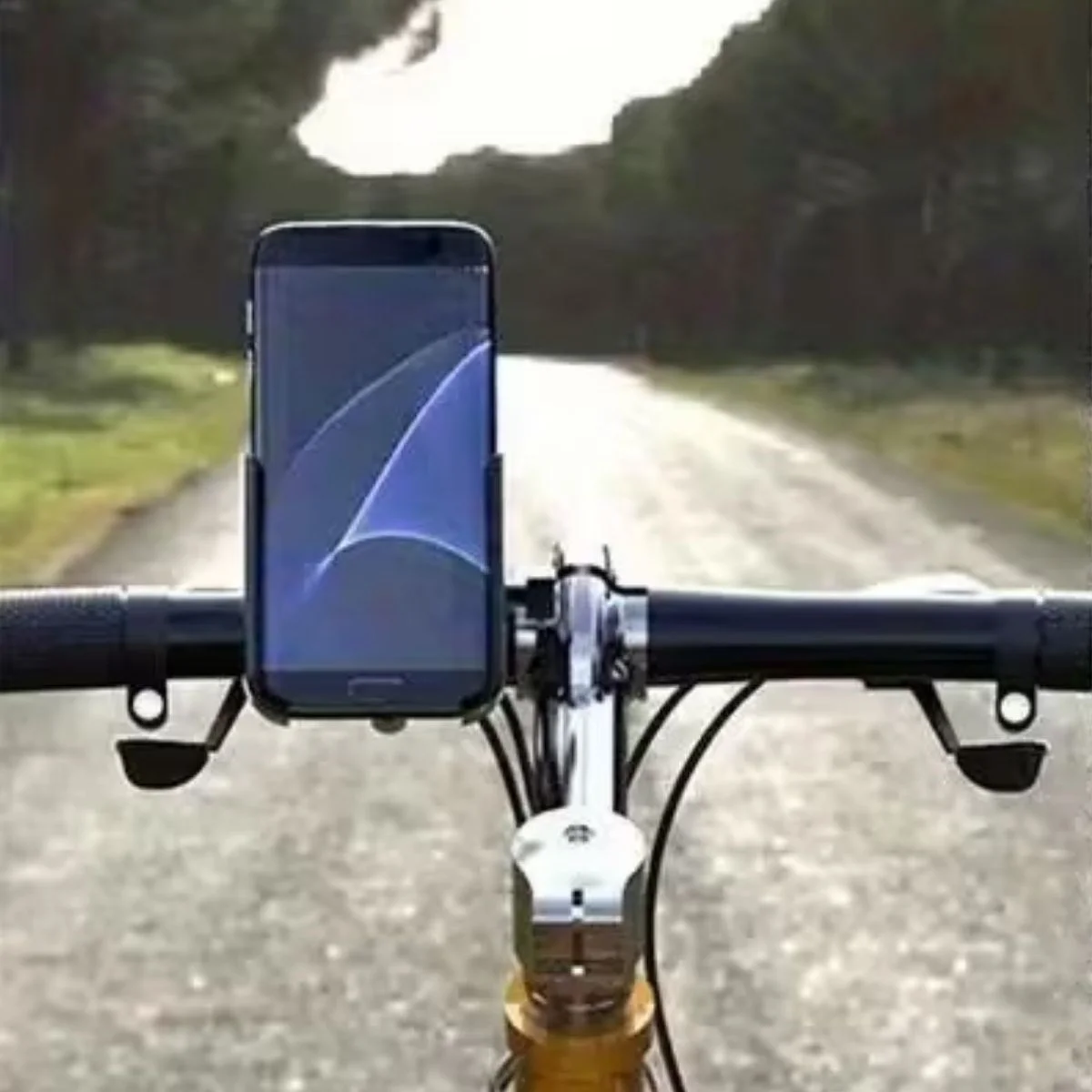 Motosiklet Gidon Telefon Tutucu–360° Döner, Kaymaz Sabitleme Sistemli, Sarsıntı Önleyici Telefon Tutucu Aparat Motosiklet Gidon Telefon Tutucu–360° Döner, Kaymaz Sabitleme Sistemli, Sarsıntı Önleyici Telefon Tutucu Aparat