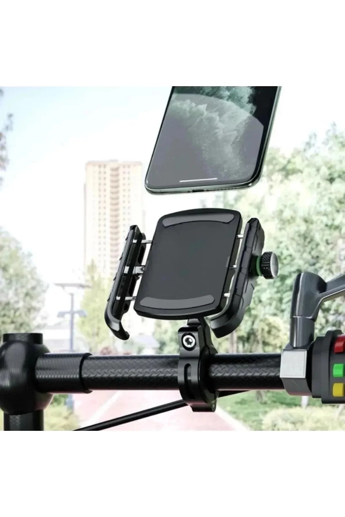 Motosiklet Gidon Ve Ayna Bağlantılı Motor Ve Bisiklet Uyumlu Tele