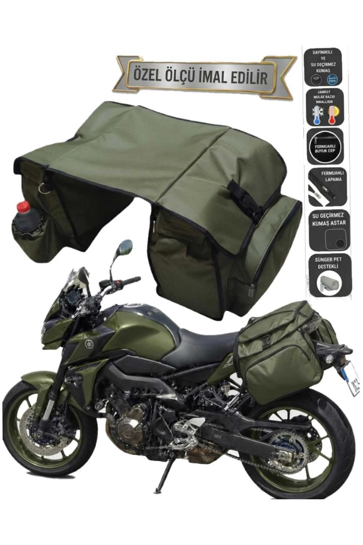 MOTOSİKLET HEYBE ÇANTASI TERMAL TERMOSLU CEPLİ