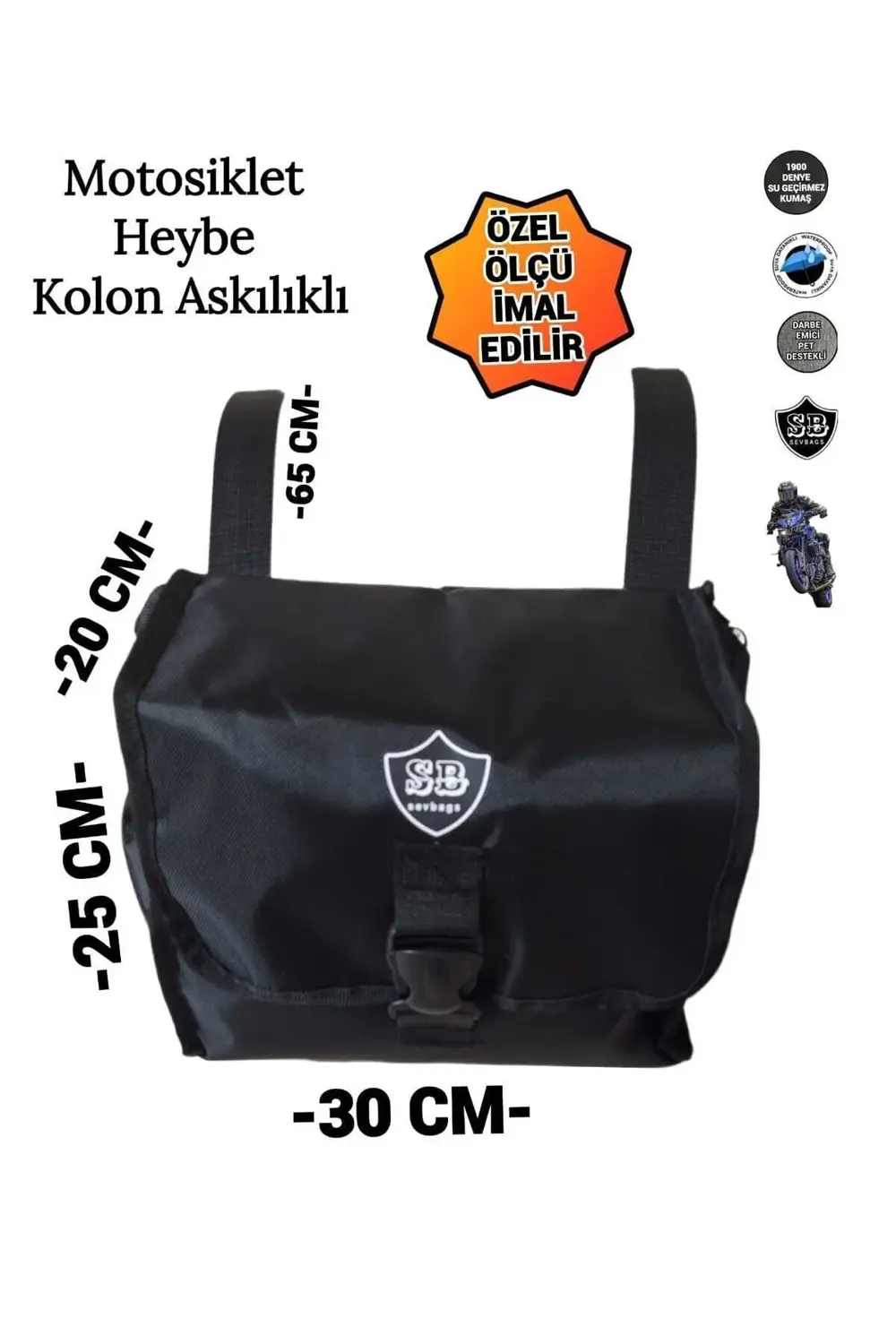 MOTOSİKLET HEYBE ÇANTA KOLON ASKILI