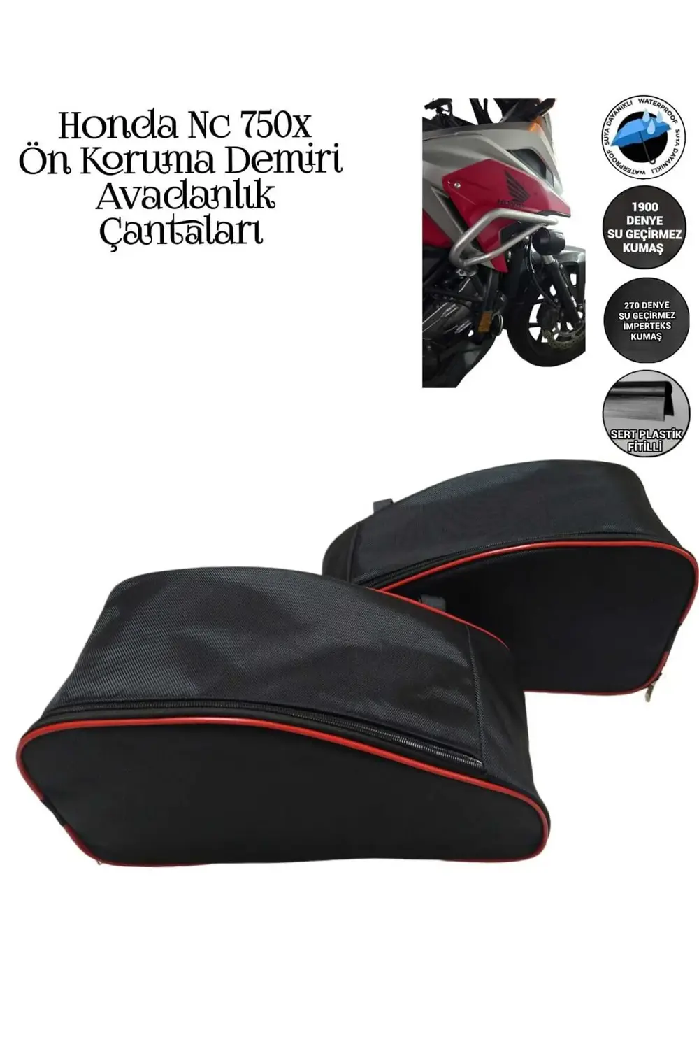 Motosiklet Honda NC 750 X Koruma Demiri Çantaları
