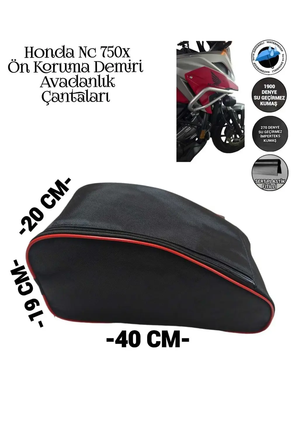 Motosiklet Honda NC 750 X Koruma Demiri Çantaları