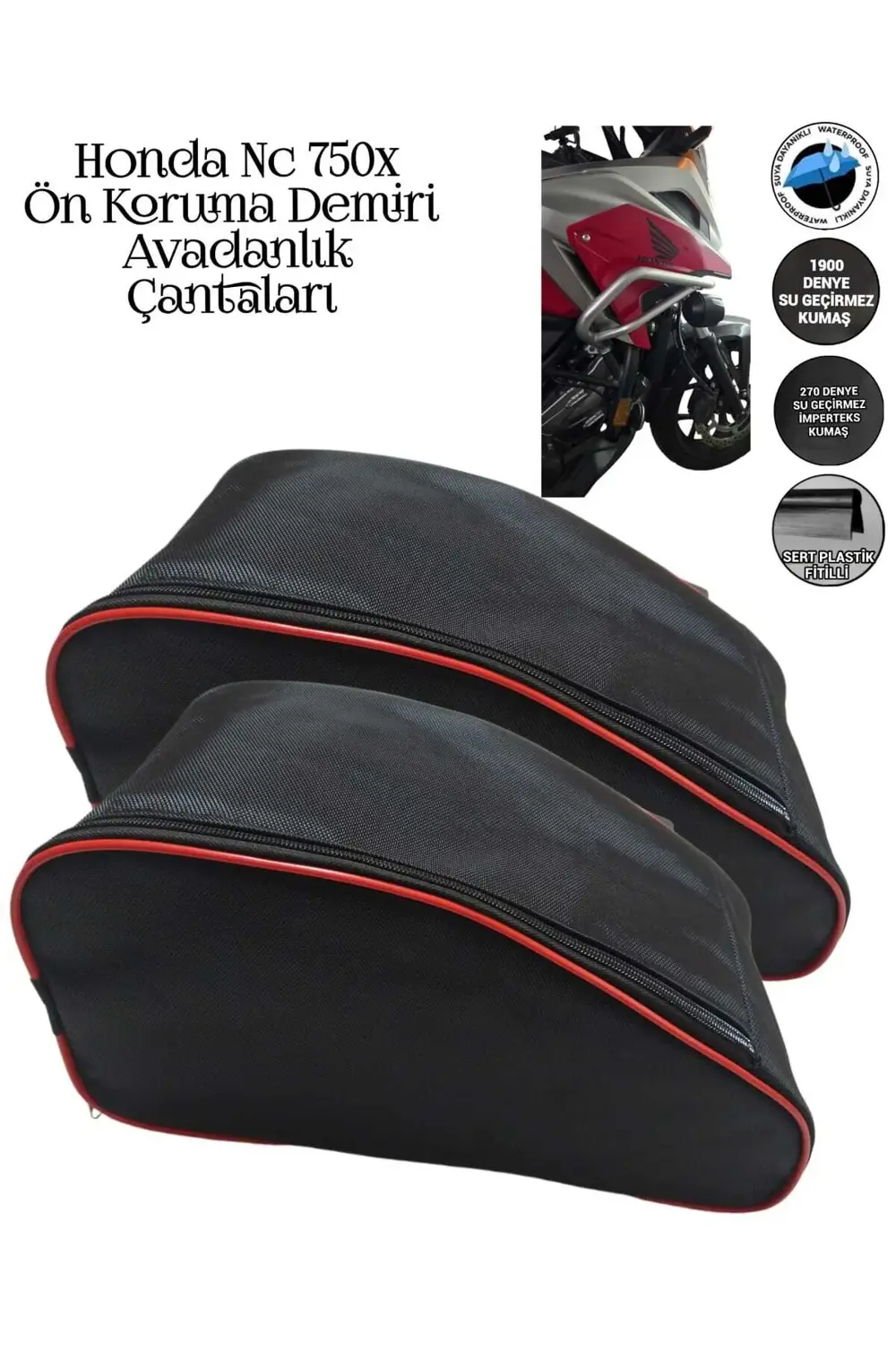 Motosiklet Honda NC 750 X Koruma Demiri Çantaları