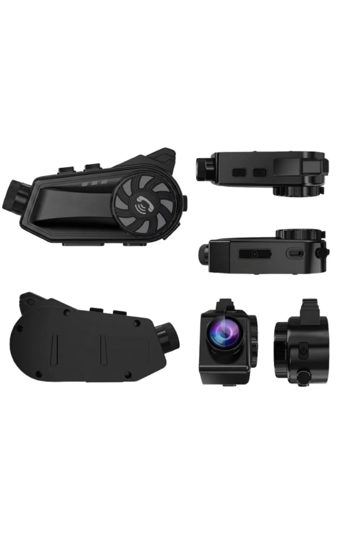 Motosiklet Kamera Seti Geniş Açılı Lens ve Mobil Uygulama Destekl
