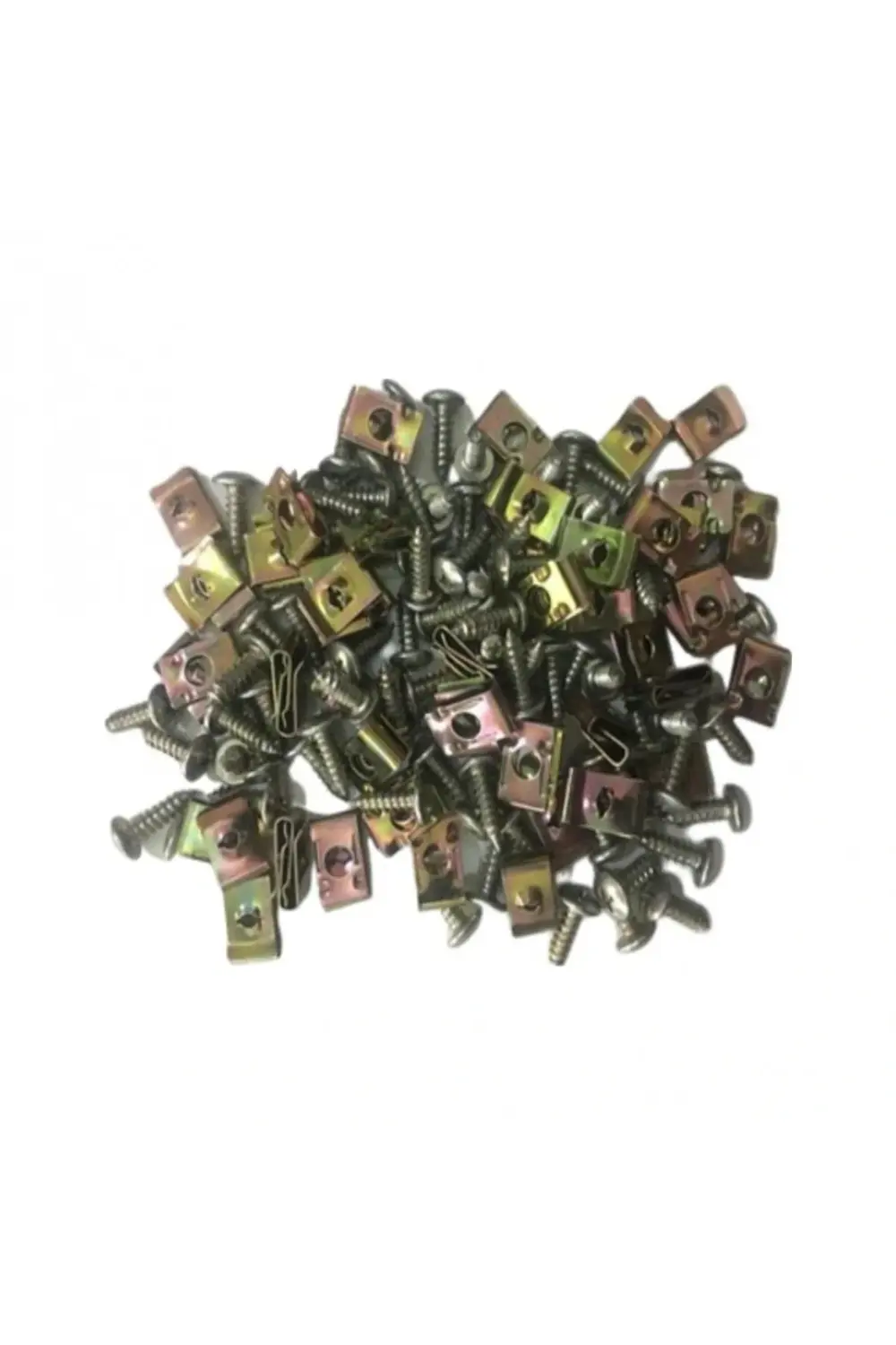 Motosiklet Kaporta Klipsi Metal Üniversal (25'Li Paket) Siyah