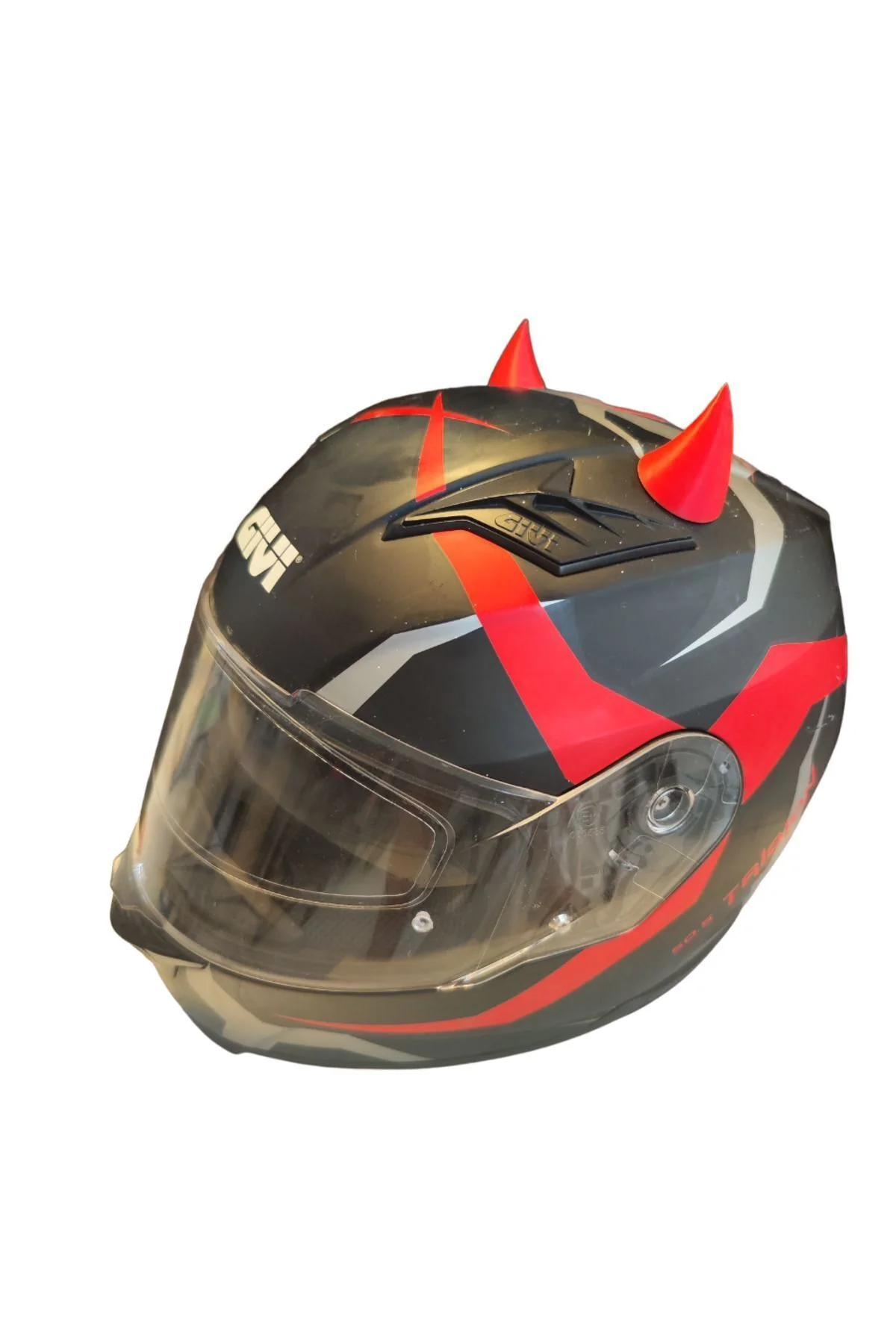 Motosiklet Kask Boynuzu Şeytan Boynuzu Kırmızı Motosiklet Kask Boynuzu Şeytan Boynuzu Kırmızı