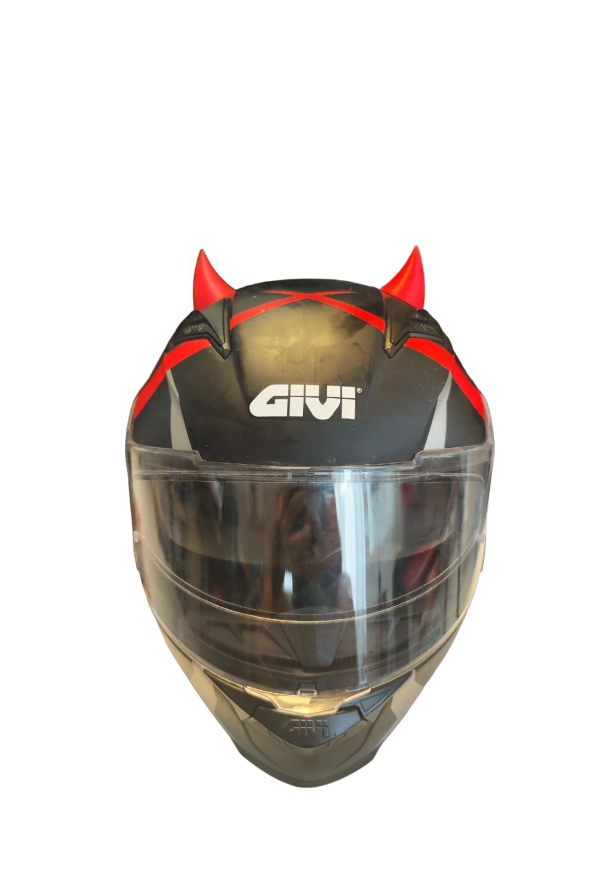 Motosiklet Kask Boynuzu Şeytan Boynuzu Kırmızı Motosiklet Kask Boynuzu Şeytan Boynuzu Kırmızı - Görsel 3