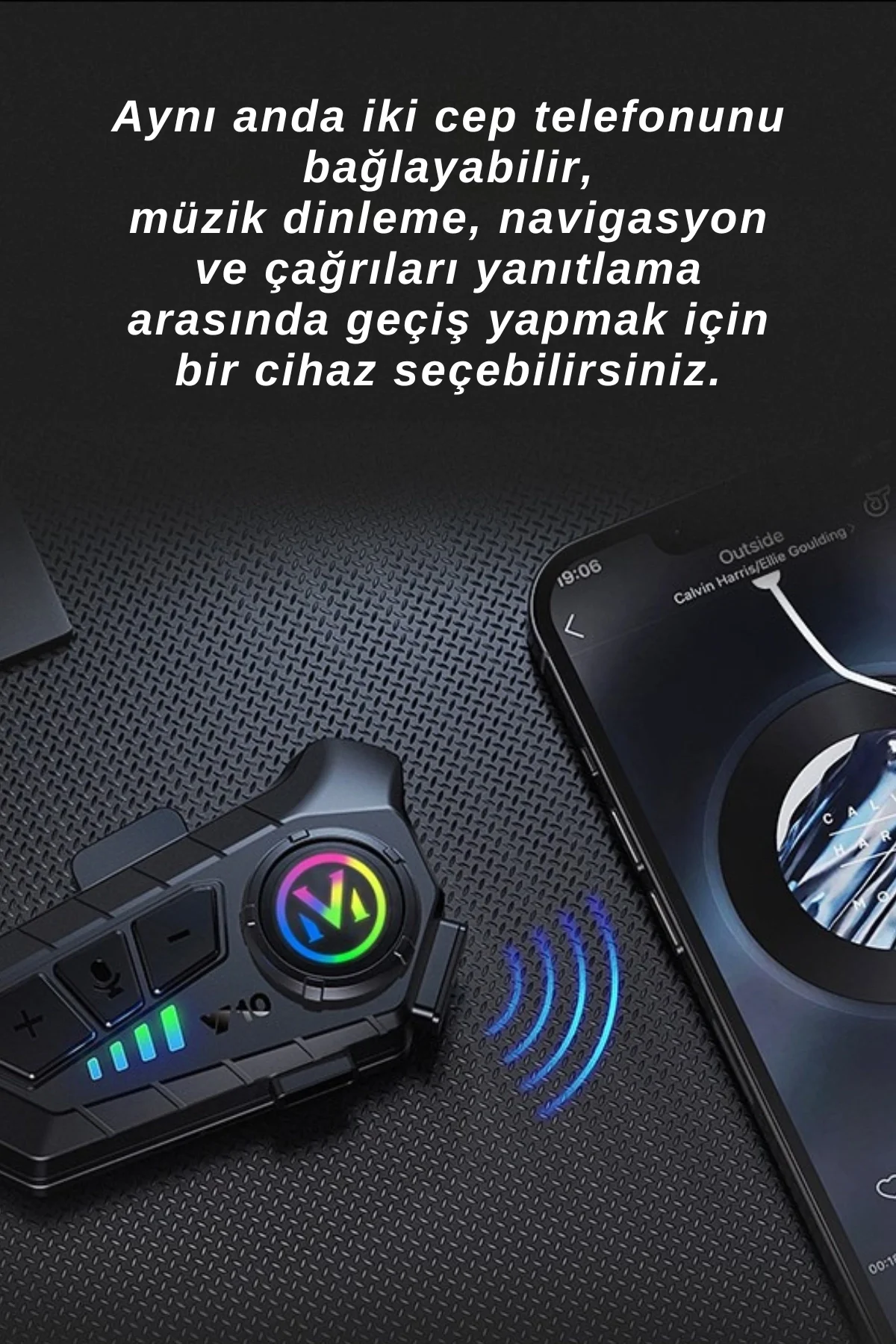 Motosiklet kask kulaklık Bluetooth 5.3 destekli intercom 2 yıl garantili Süresi Kategorisi