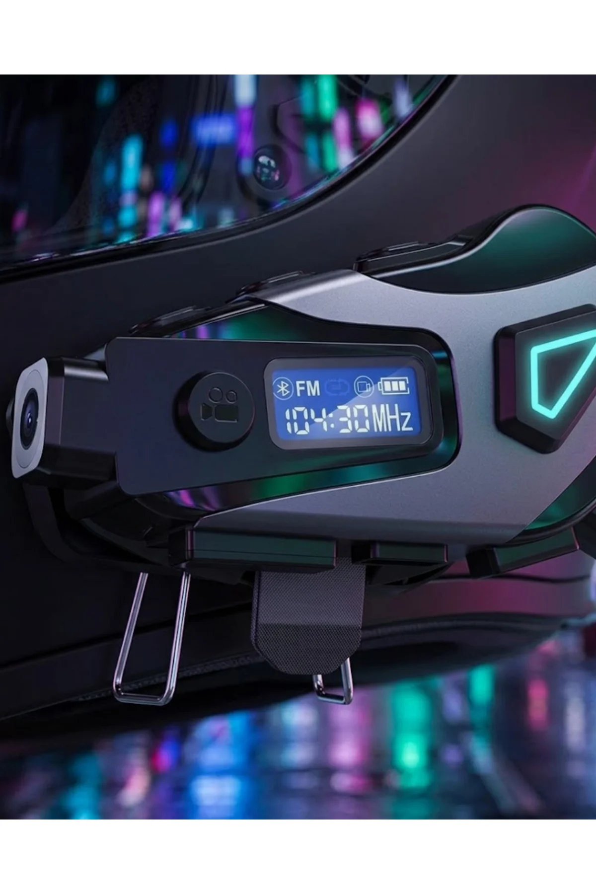 Motosiklet Kask Kulaklığı Bluetooth 5.3 Kamera ve FM Radyo Destek
