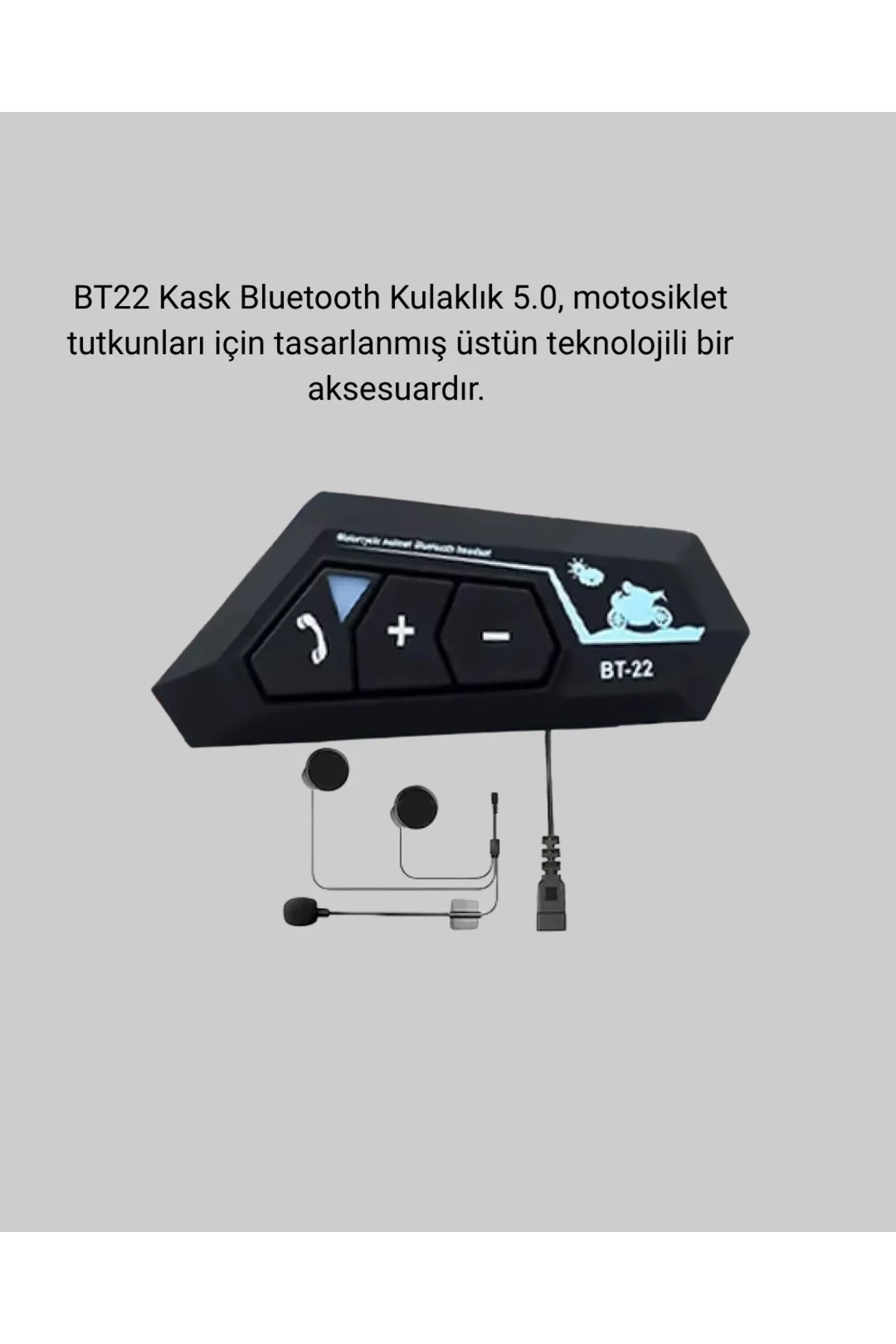 Motosiklet Kask Kulaklığı Bluetooth 5.0 Gürültü Önleme ve Hızlı B