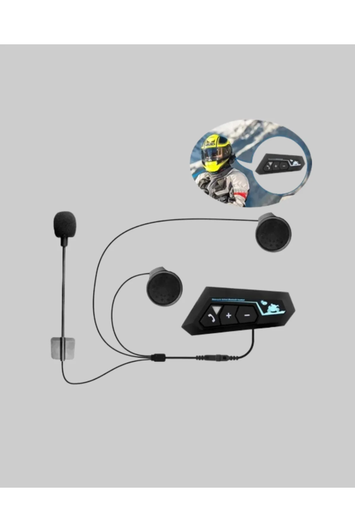 Motosiklet Kask Kulaklığı Bluetooth 5.0 Gürültü Önleme ve Hızlı B