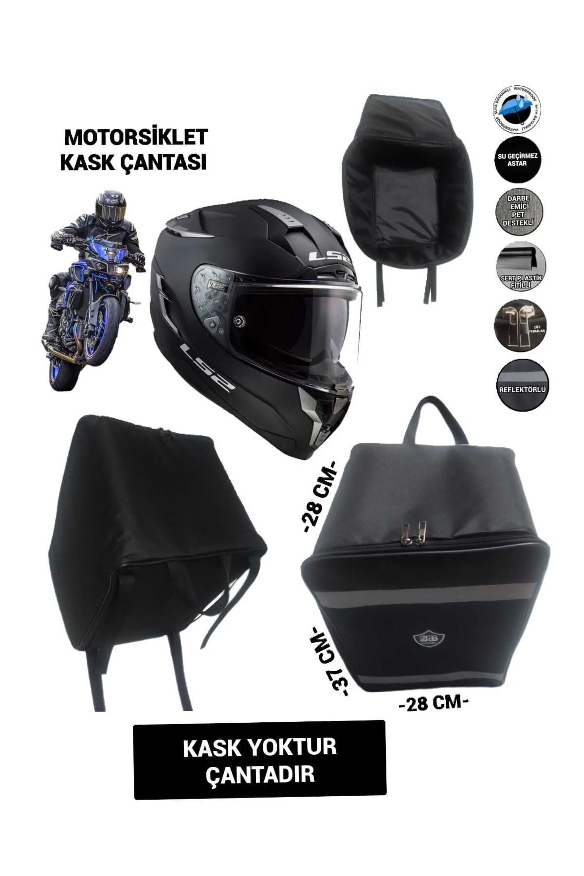 Motosiklet Kask Taşıma Çantası