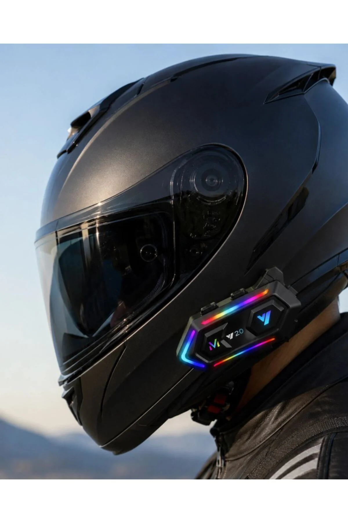 Motosiklet Kaskı İçin Bluetooth Intercom Kulaklık Uzun Pil Ömrü