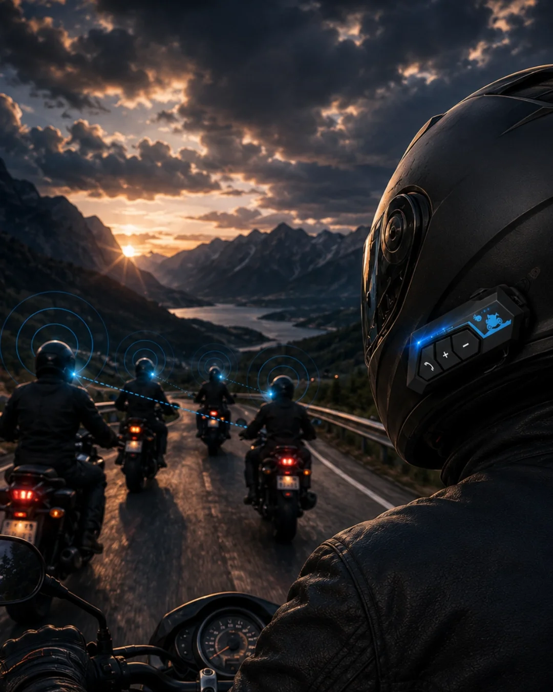 Motosiklet Kaskı İçin Bluetooth Kulaklık Hands Free Çağrı Özellikli Motosiklet Kaskı İçin Bluetooth Kulaklık Hands Free Çağrı Özellikli