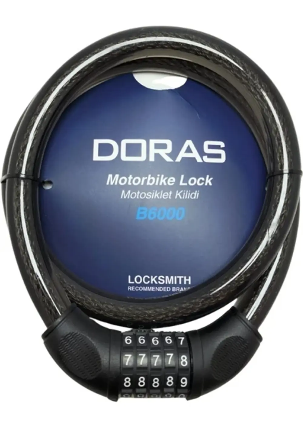 Motosiklet Kilidi Şifreli 120 Cm B6000
