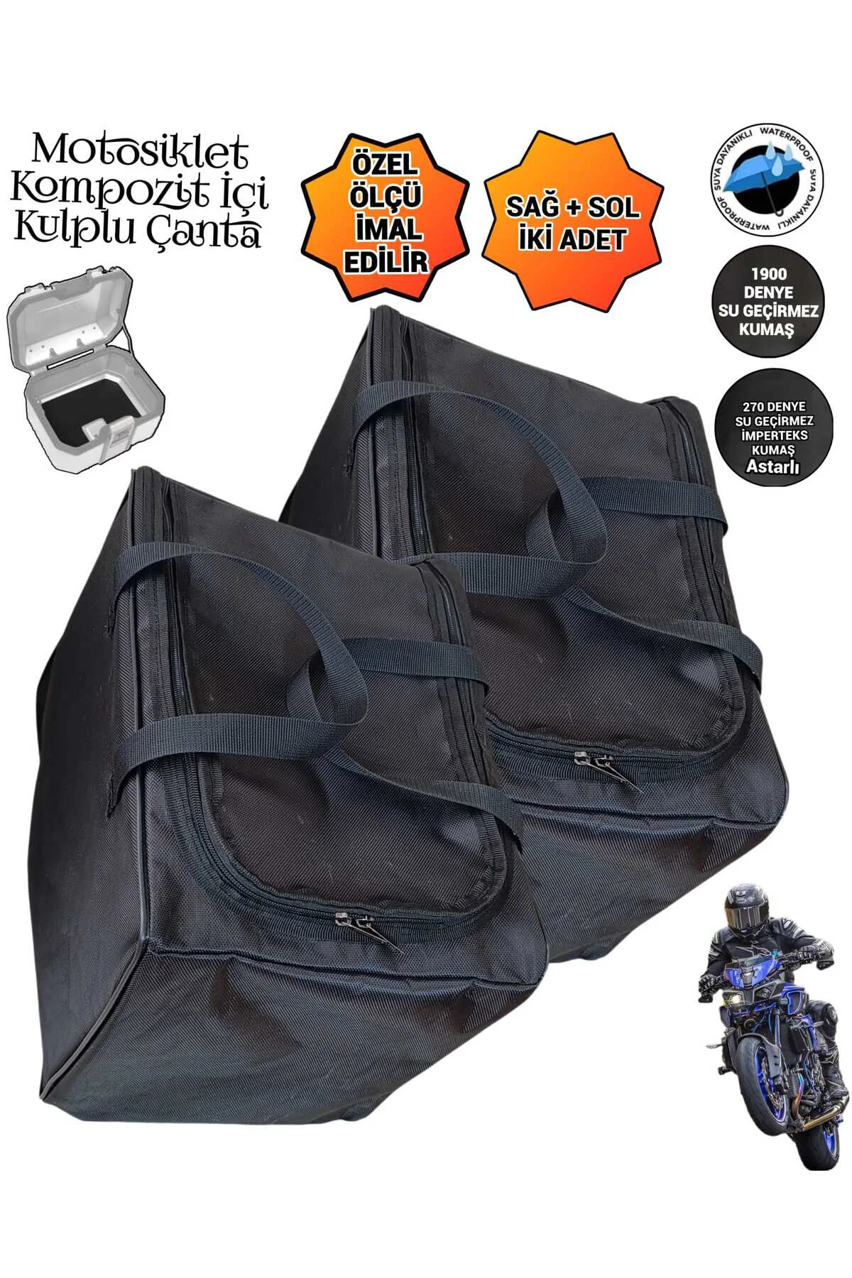 MOTOSİKLET KOMPOZİT İÇİ KULPLU ORGANİZATÖR ÇANTALARI