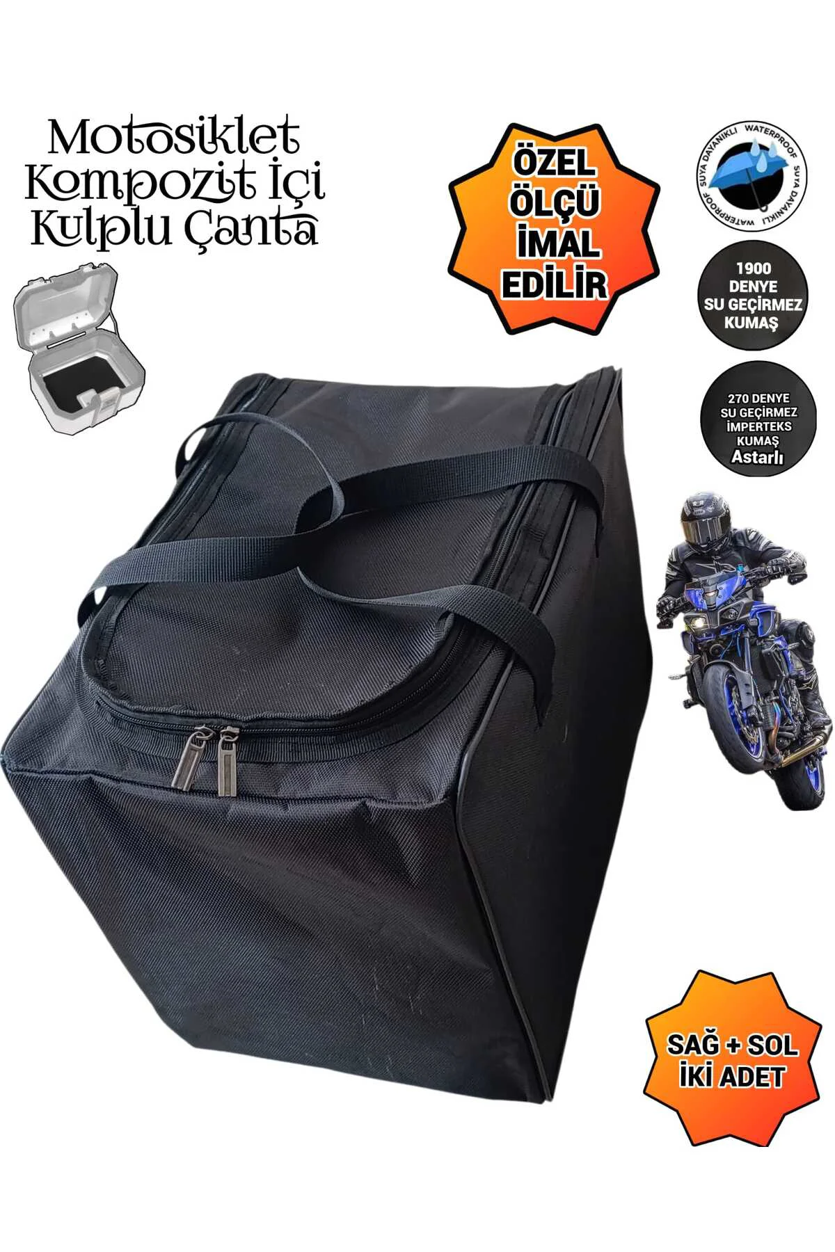 MOTOSİKLET KOMPOZİT İÇİ KULPLU ORGANİZATÖR ÇANTALARI