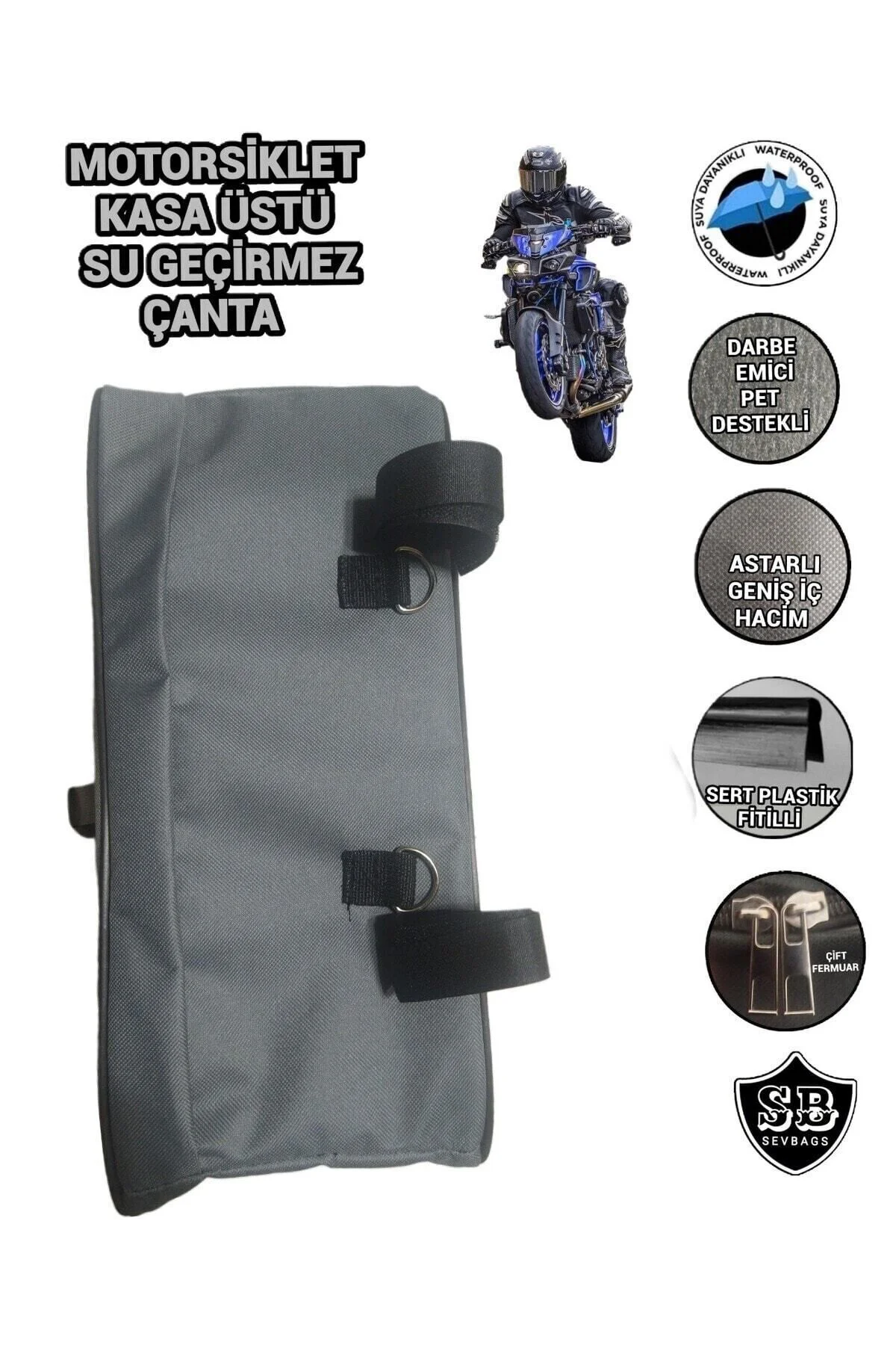 Motosiklet Kompozit Universal Alüminyum Kasa Üstü Su Gecirmez Giz
