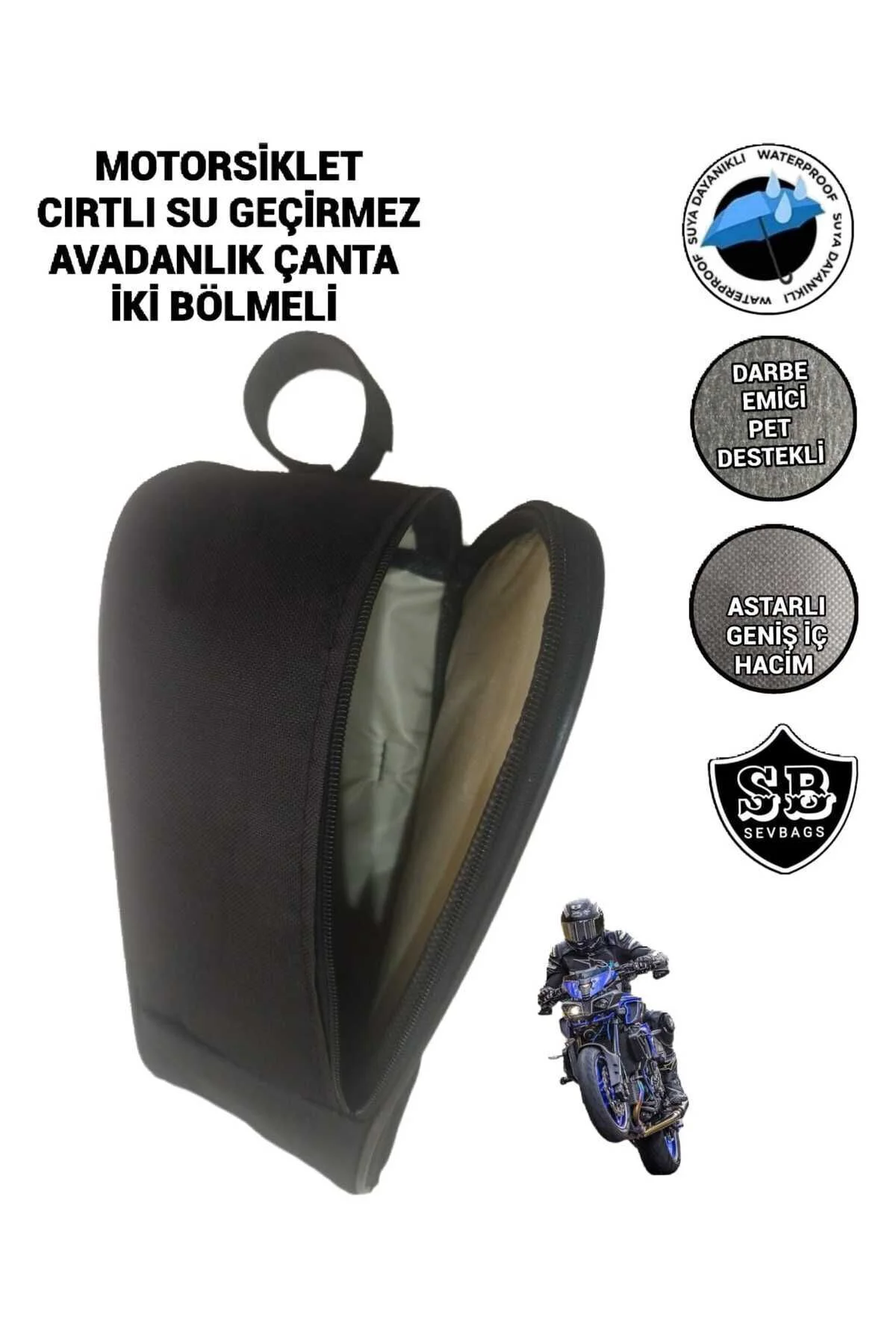Motosiklet Koruma Demiri Çantaları Yan Avadanlık Reflektörlü 40cm