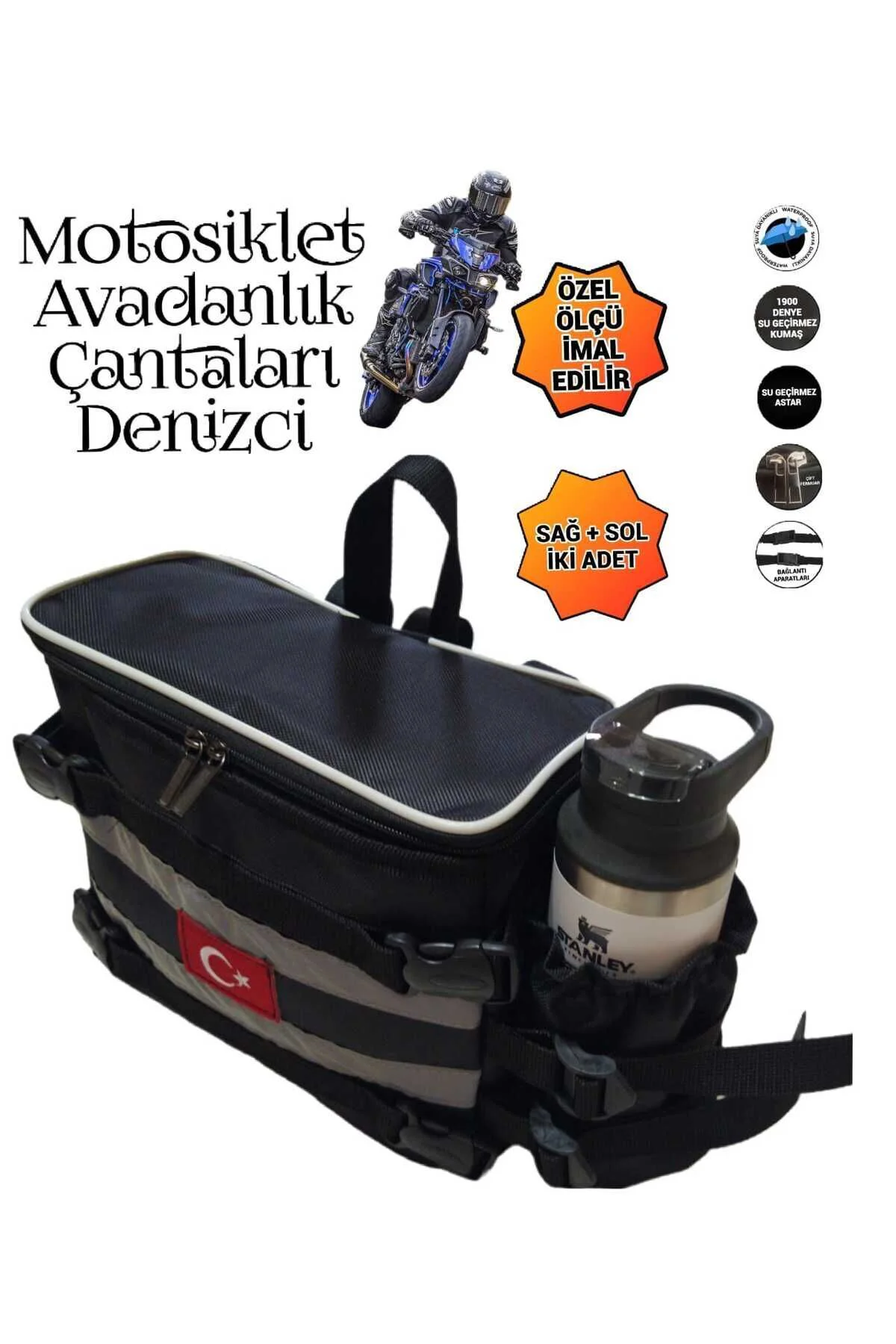 MOTOSİKLET KORUMA DEMİRİ ÇANTALARI DENİZCİ