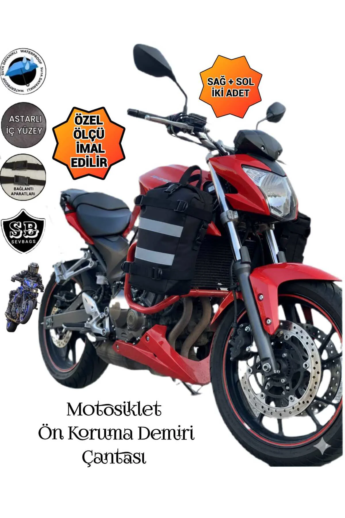 Motosiklet Koruma Demiri Çantası