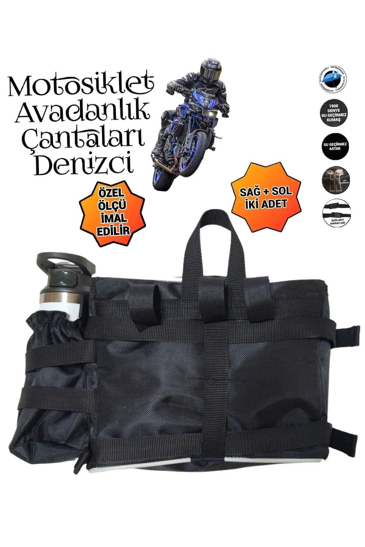 MOTOSİKLET KORUMA DEMİRİ ÇANTALARI DENİZCİ