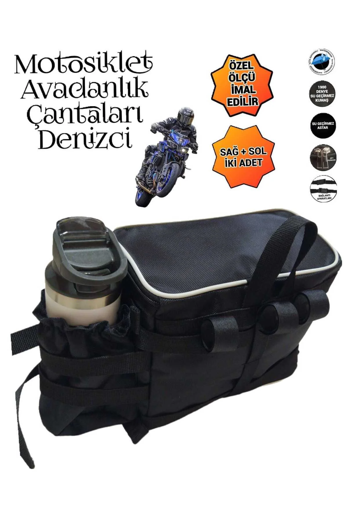 MOTOSİKLET KORUMA DEMİRİ ÇANTALARI DENİZCİ