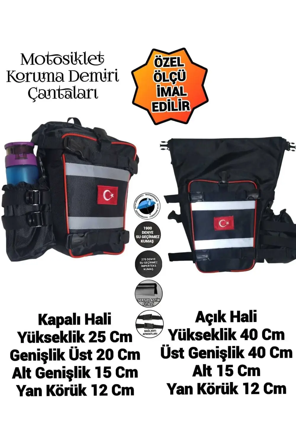 MOTOSİKLET KORUMA DEMİRİ ÇANTALARI