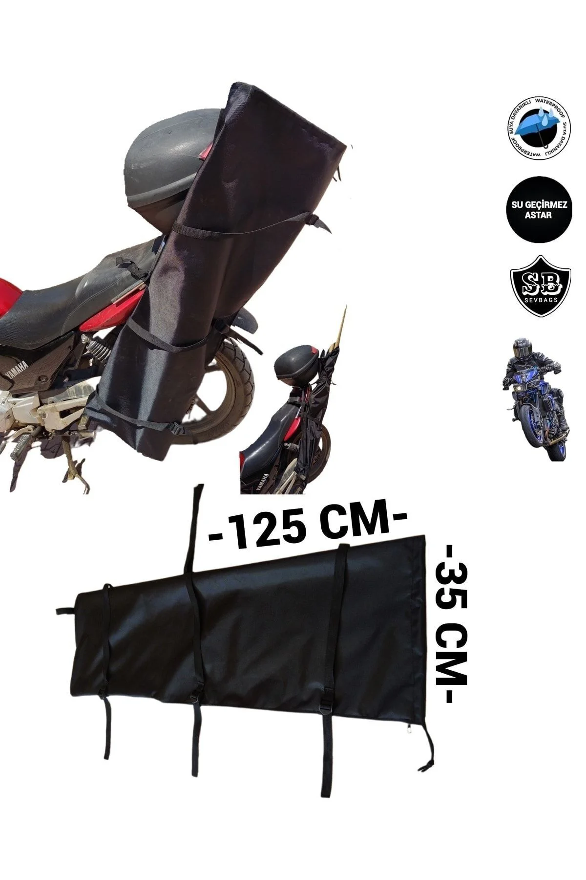 Motosiklet Olta Sırık Malzeme Taşıma Çantası