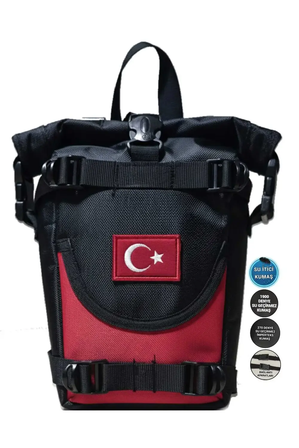 MOTOSİKLET ÖN YAN AVADANLIK ÇANTALARI MAVİLİ