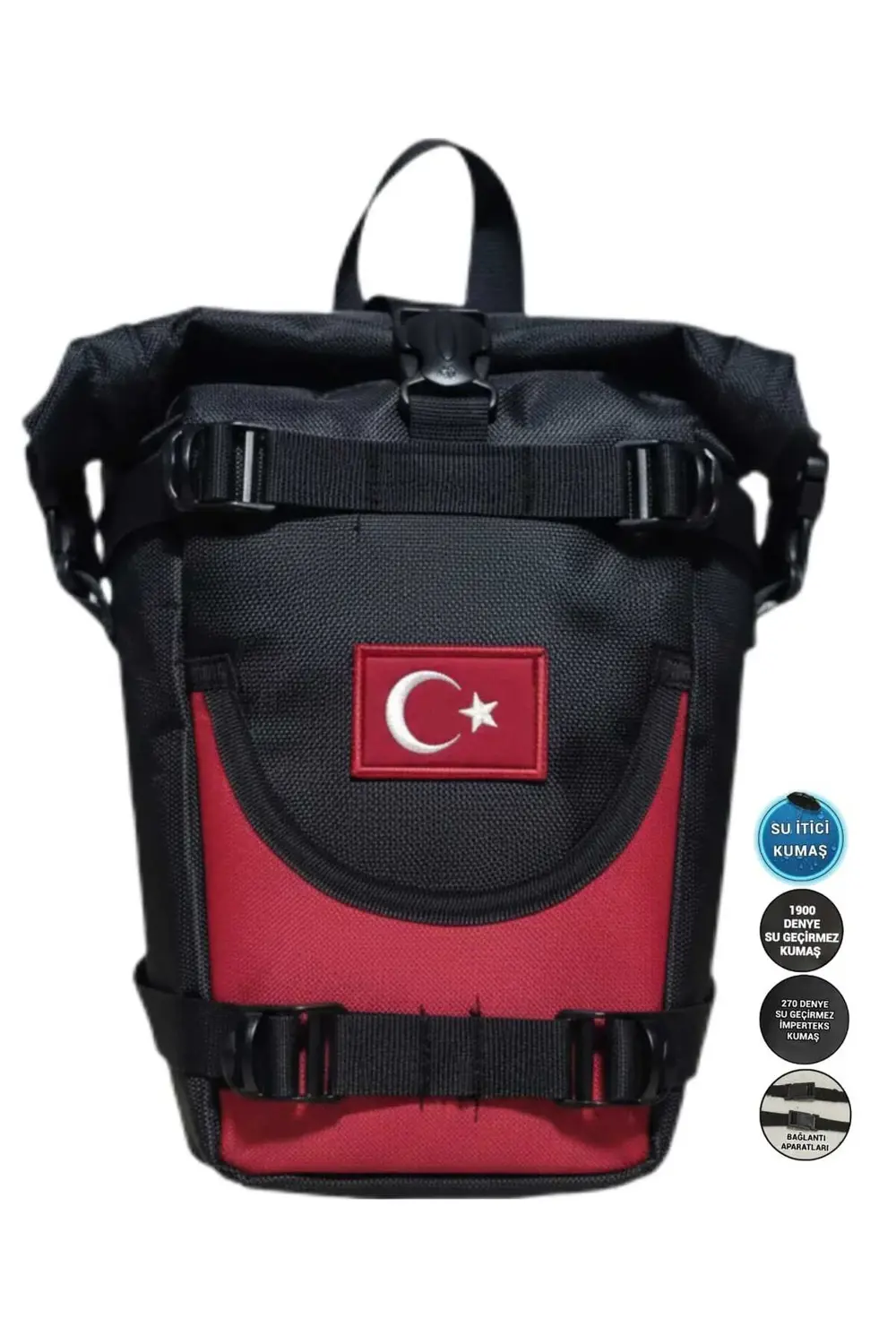 MOTOSİKLET ÖN YAN AVADANLIK ÇANTALARI MAVİLİ