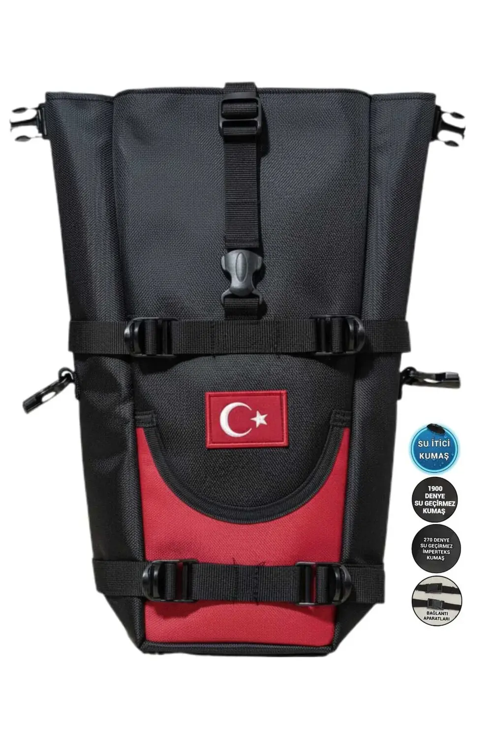 MOTOSİKLET ÖN YAN AVADANLIK ÇANTALARI MAVİLİ