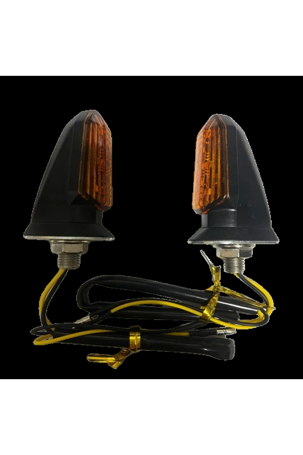 Motosiklet Sinyal Lamba Üniversal 12V Sarı Cam Sarı Led 2'Li
