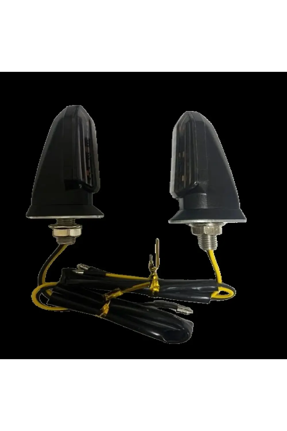 Motosiklet Sinyal Lamba Üniversal 12V Füme Cam Sarı Led 2'Li