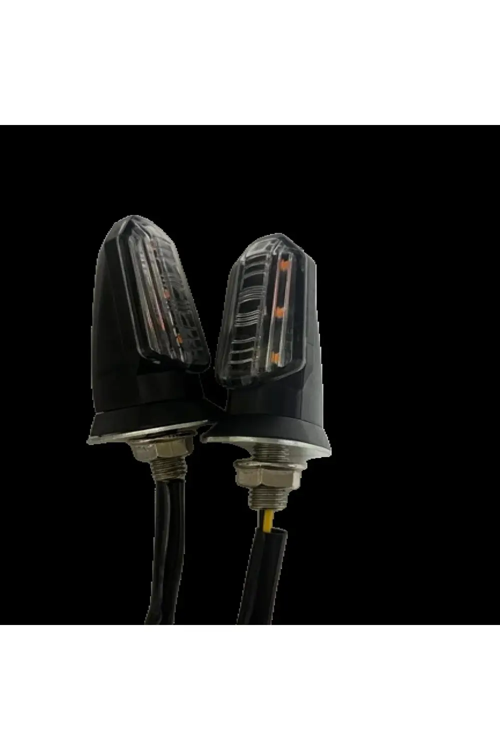 Motosiklet Sinyal Lamba Üniversal 12V Sarı Cam Sarı Led 2'Li