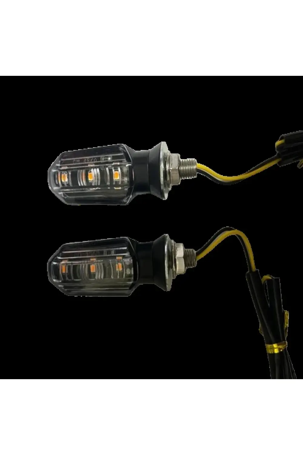 Motosiklet Sinyal Lamba Üniversal 12V Sarı Cam Sarı Led 2'Li