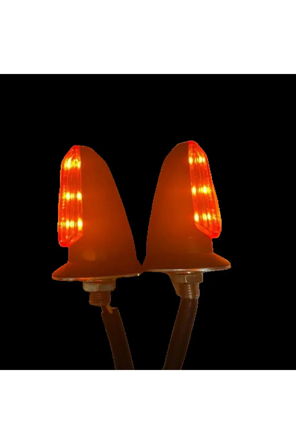 Motosiklet Sinyal Lamba Üniversal 12V Sarı Cam Sarı Led 2'Li