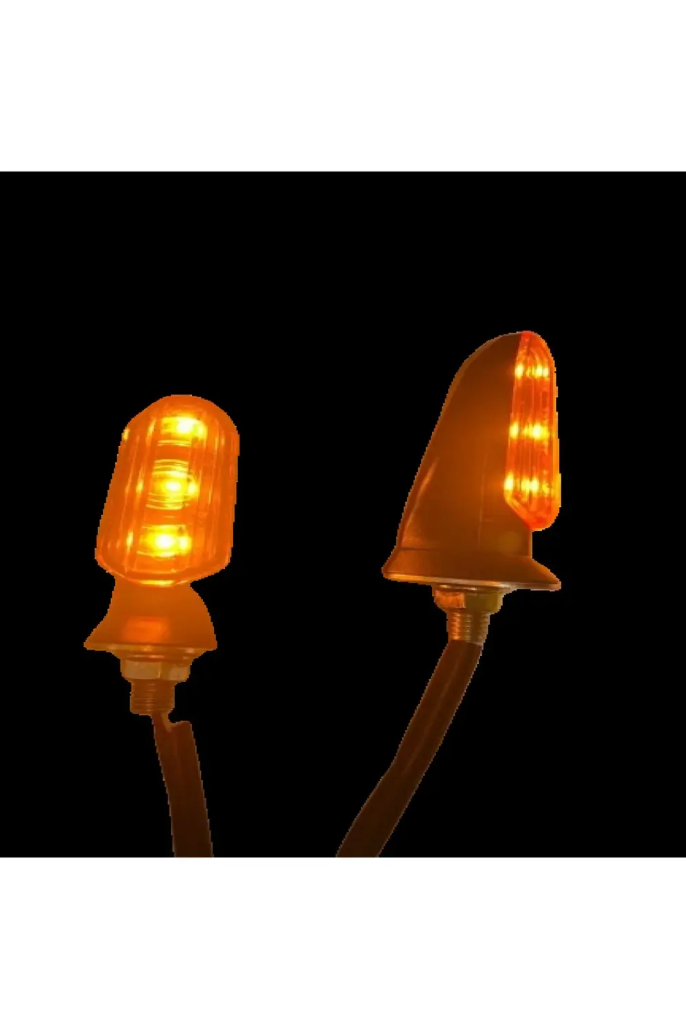 Motosiklet Sinyal Lamba Üniversal 12V Sarı Cam Sarı Led 2'Li