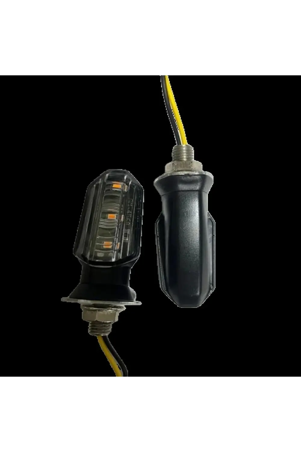 Motosiklet Sinyal Lamba Üniversal 12V Sarı Cam Sarı Led 2'Li