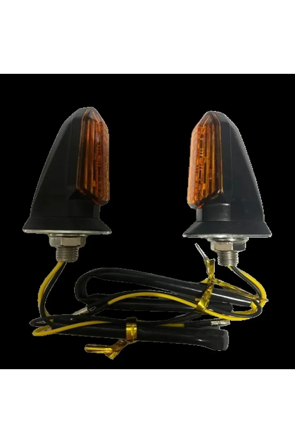 Motosiklet Sinyal Lamba Üniversal 12V Sarı Cam Sarı Led 2'Li