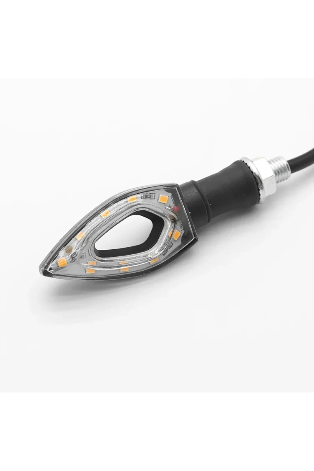 Motosiklet Sinyal Led Delikli Siyah (sarı Işık) E Belgeli Motosiklet Sinyal Led Delikli Siyah (sarı Işık) E Belgeli