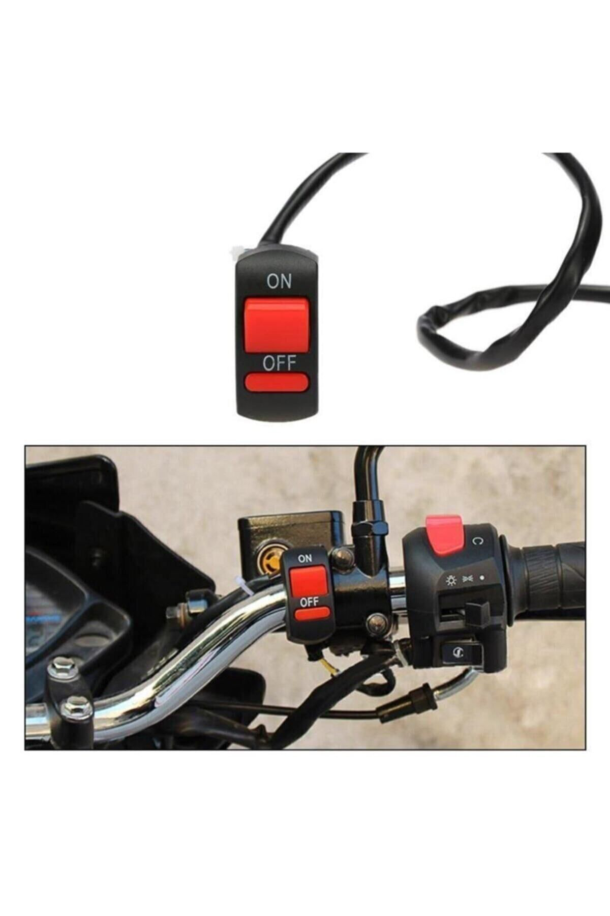 Motosiklet Sis Farı Aç Kapa Düğmesi / Butonu / Kırmızı